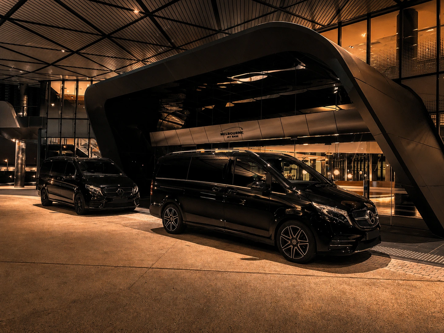 Melbourne Jet Base airport transfer vehicle
