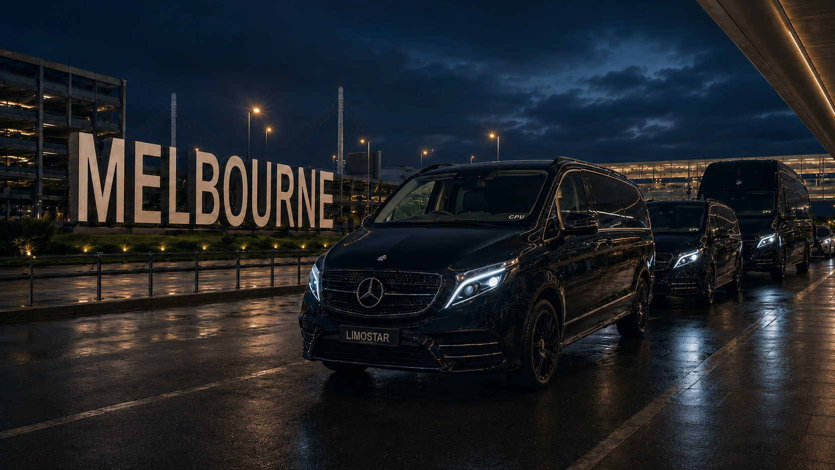 Melbourne Airport to CBD Transfers with LimoStar Mercedes chauffeur service