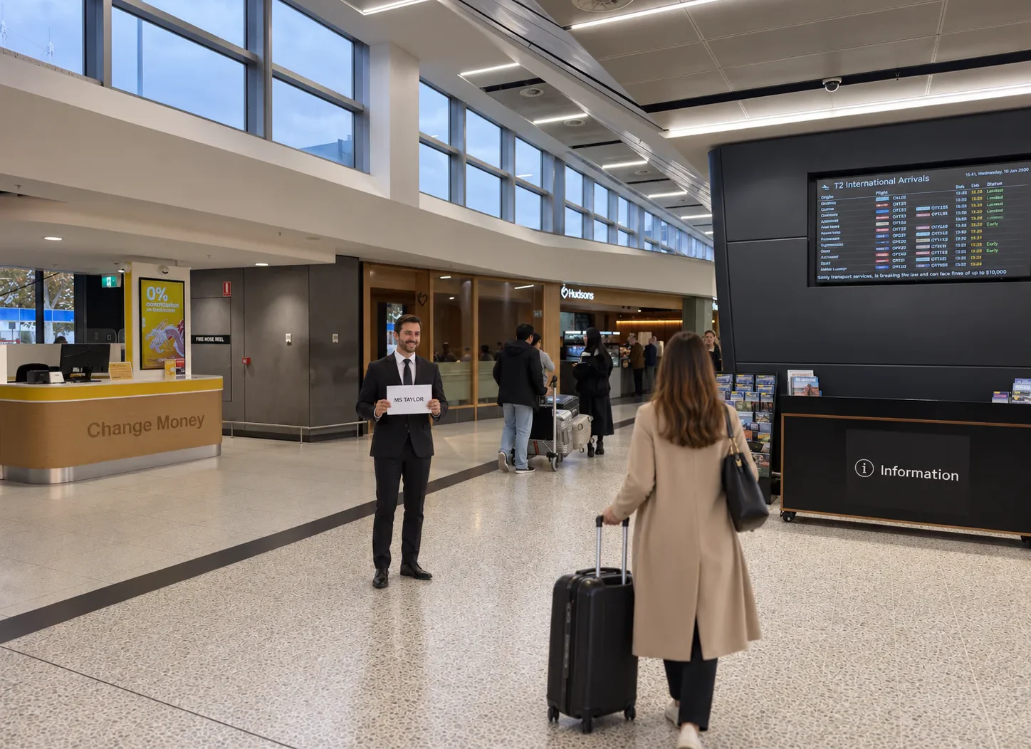 Melbourne Airport international Terminal 2 arrivals hall