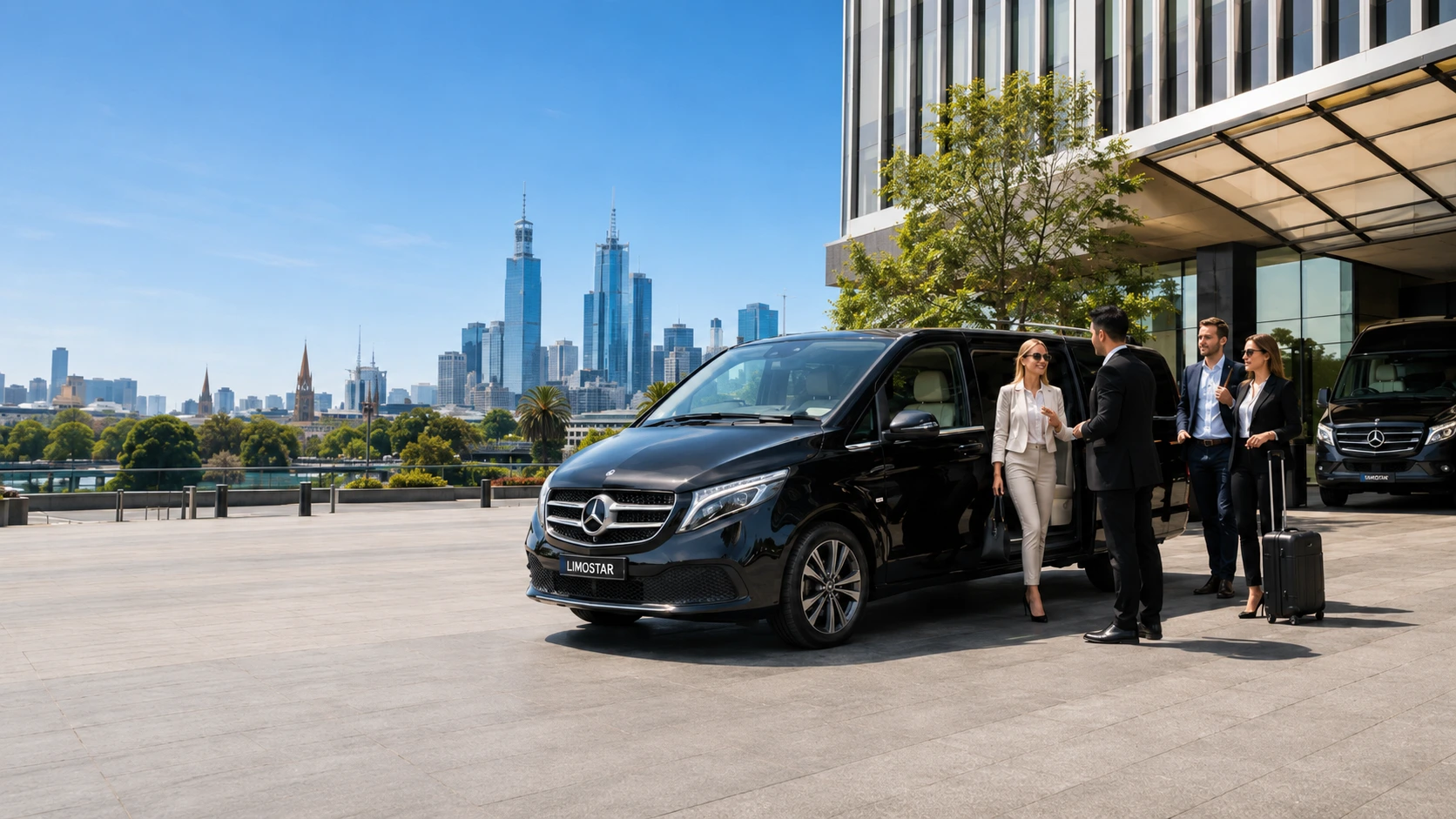 LimoStar Mercedes V-Class and Sprinter vehicles available for a multi-stop corporate programme